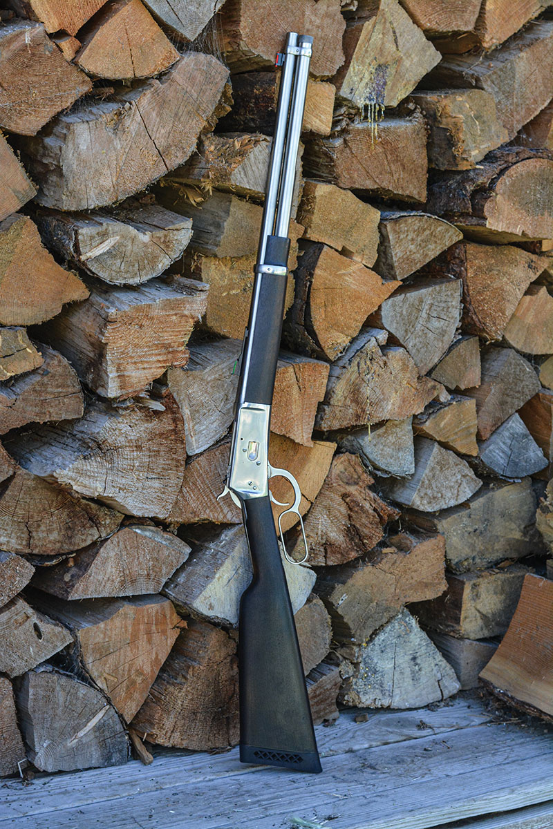 The Puma M92/Rossi R92 chambered in 454 Casull is constructed of high-tensile stainless steel and features a 20-inch barrel that is in carbine configuration.